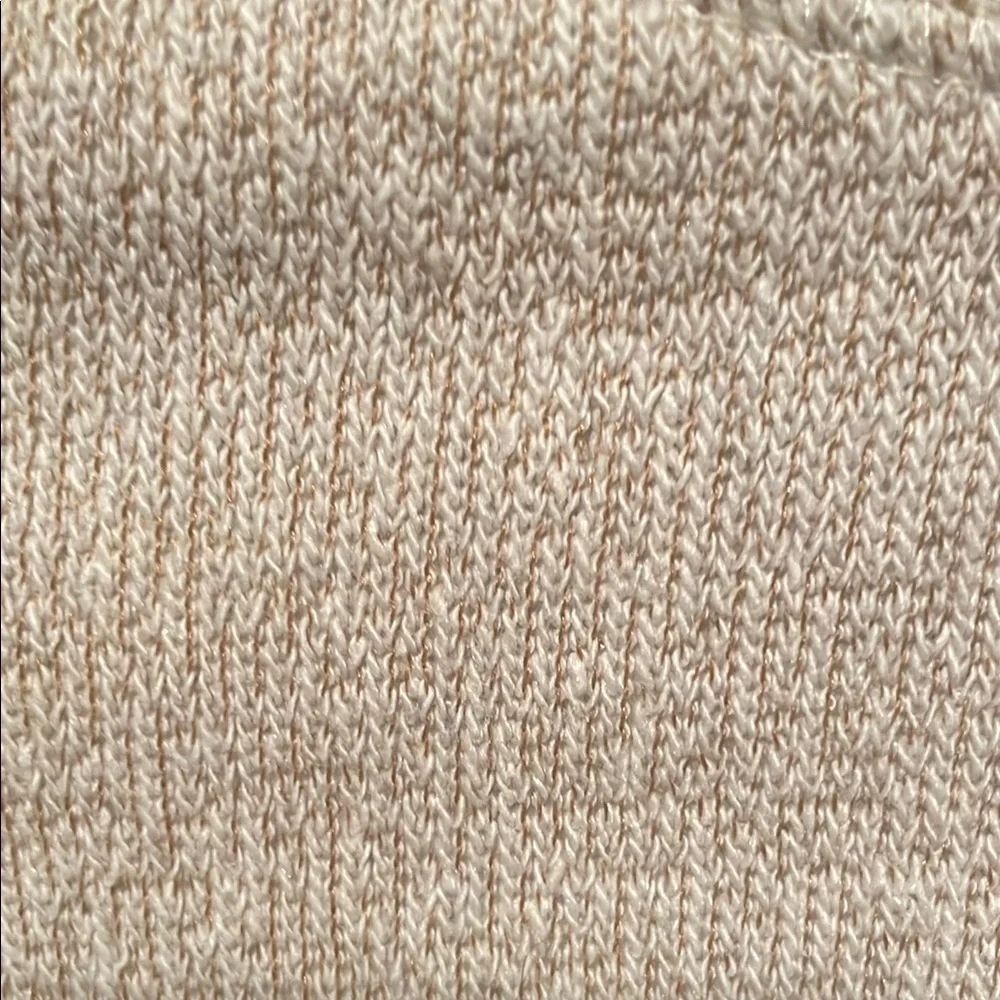 Cream Crew Neck Sweater with Collegiate Style
